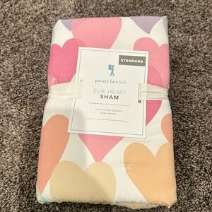 NWT Pottery Barn Kids Evie Heart Sham